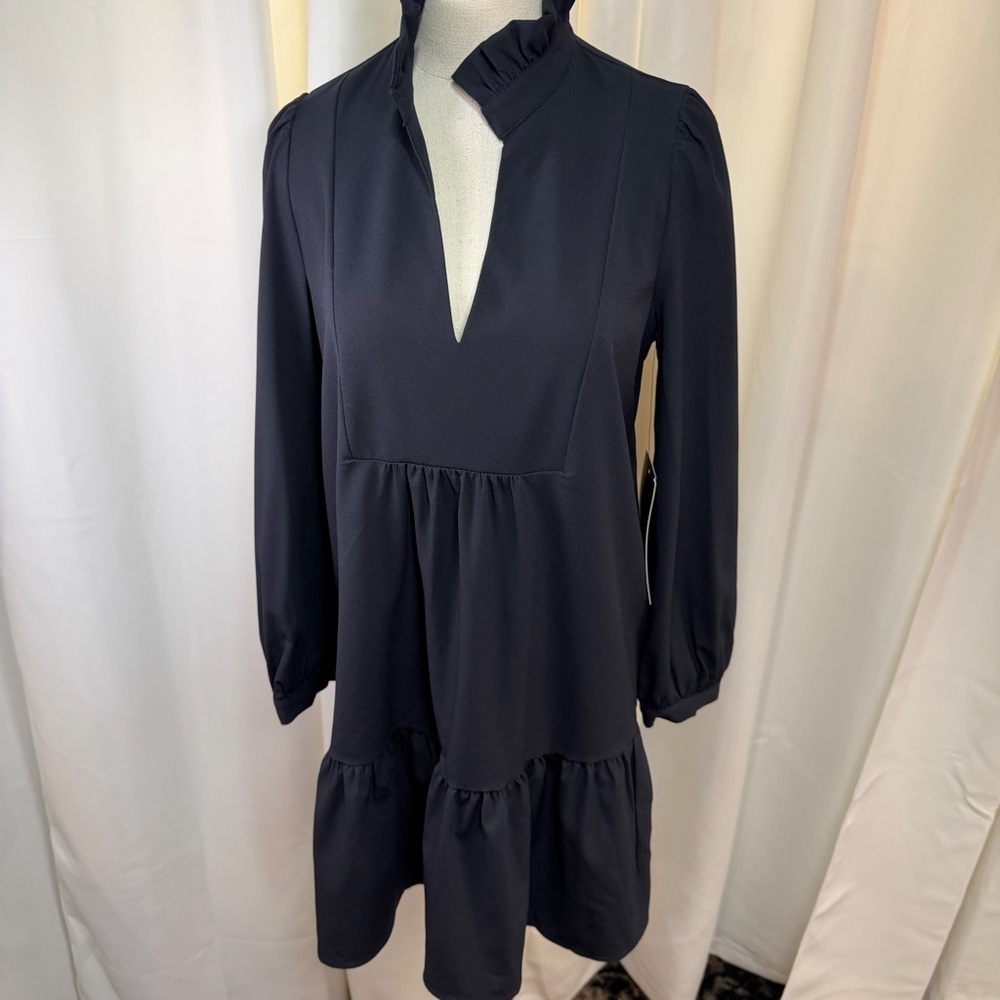 NWT Tuckernuck ‘Navy Crepe Palmerston Dress’ Size XS - Picture 15 of 16
